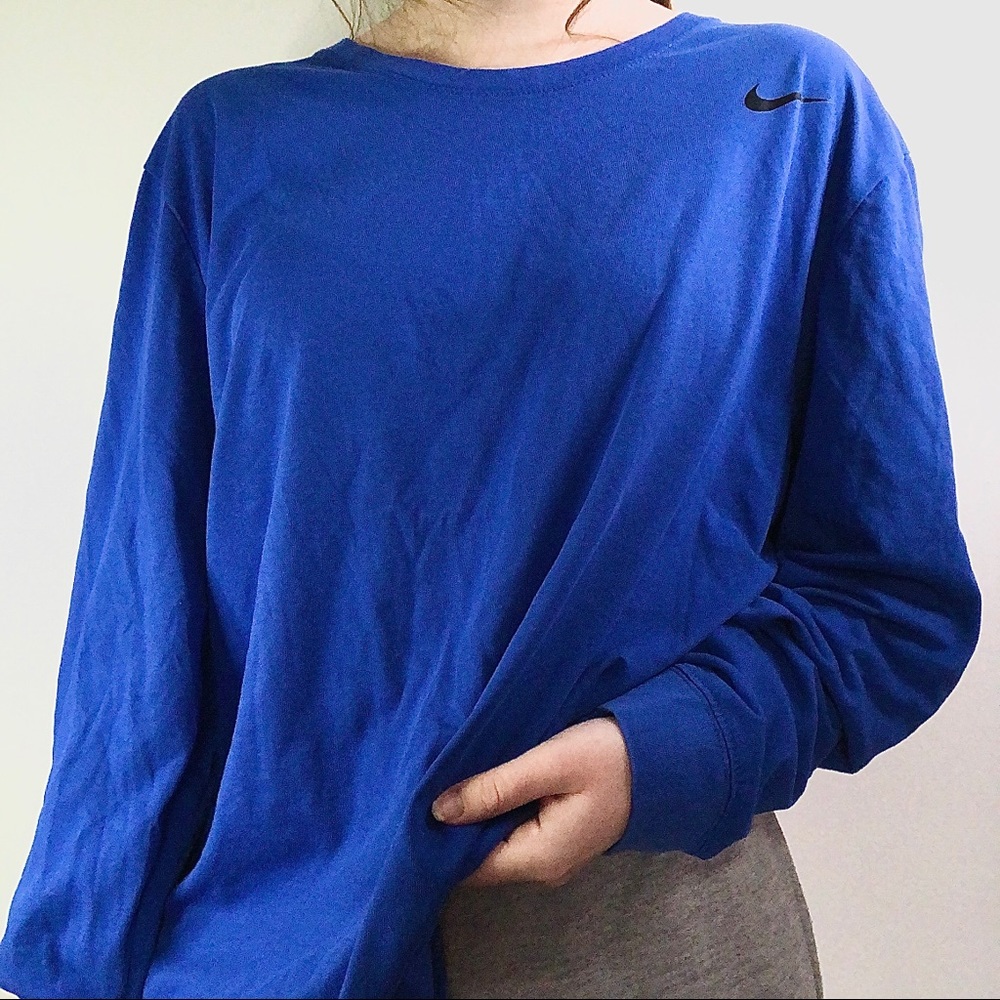 ✨NIKE Royal Blue Long Sleeve Dri-Fit Shirt ✨